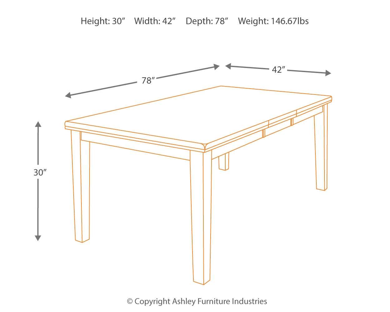 Ralene Dining Table and 6 Chairs