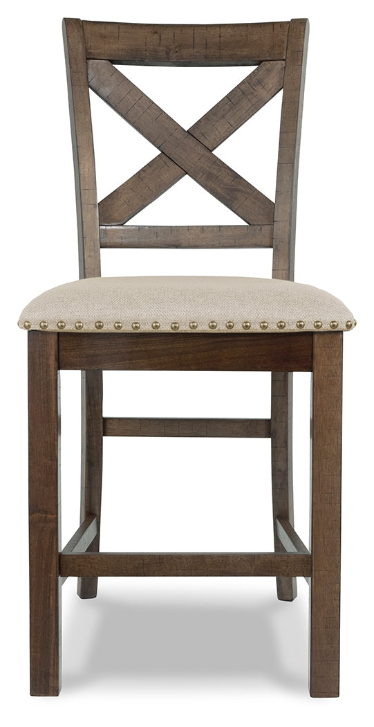 Moriville Counter Height Dining Table and 6 Barstools