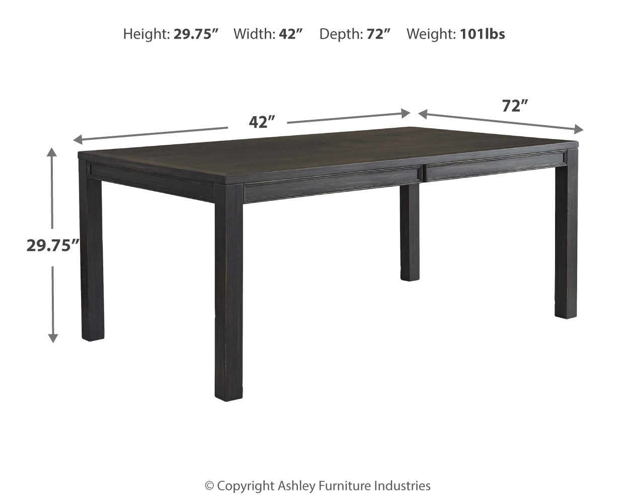 Jeanette Dining Table and 6 Chairs