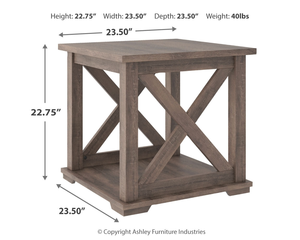 Arlenbry Lift-top Coffee Table and 2 Chairside End Tables