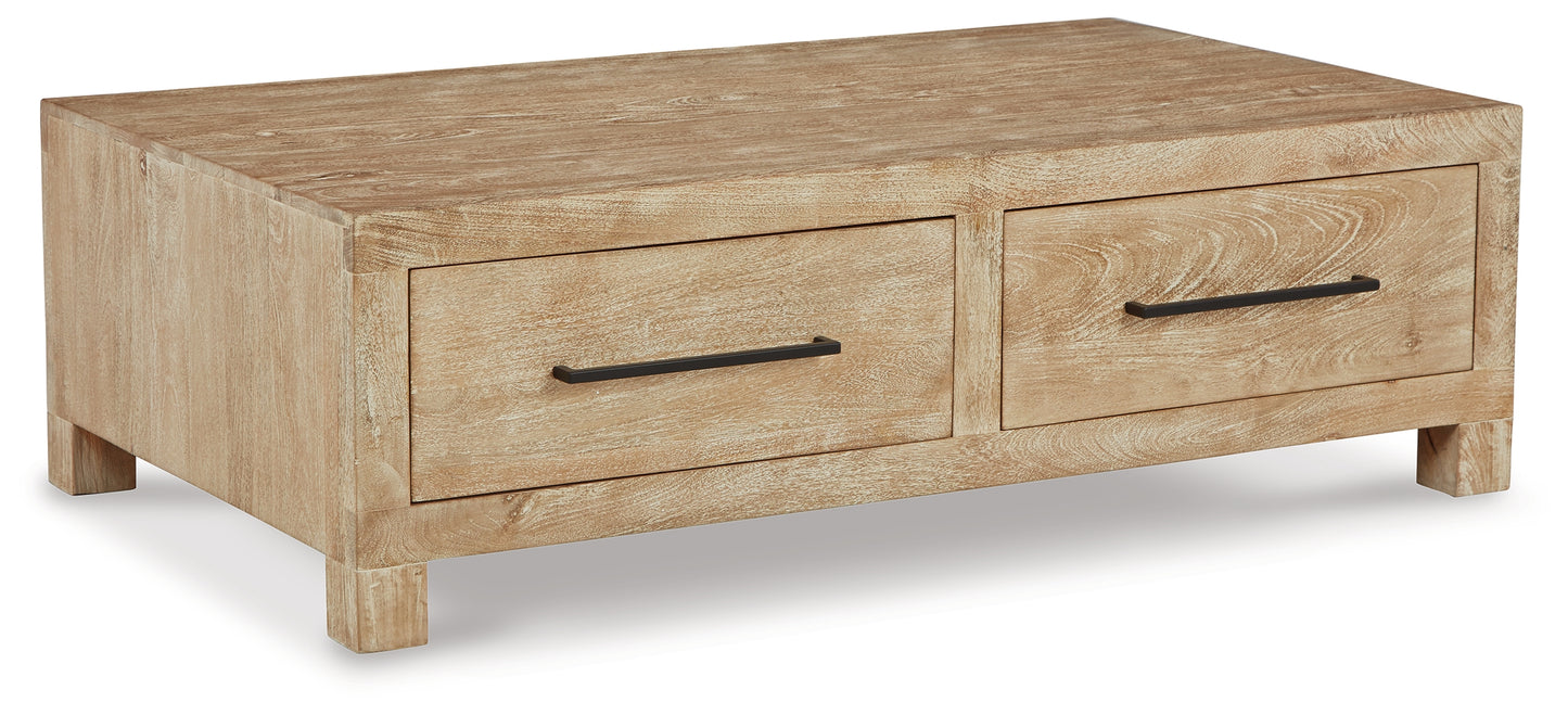 Belenburg Coffee Table and 2 End Tables
