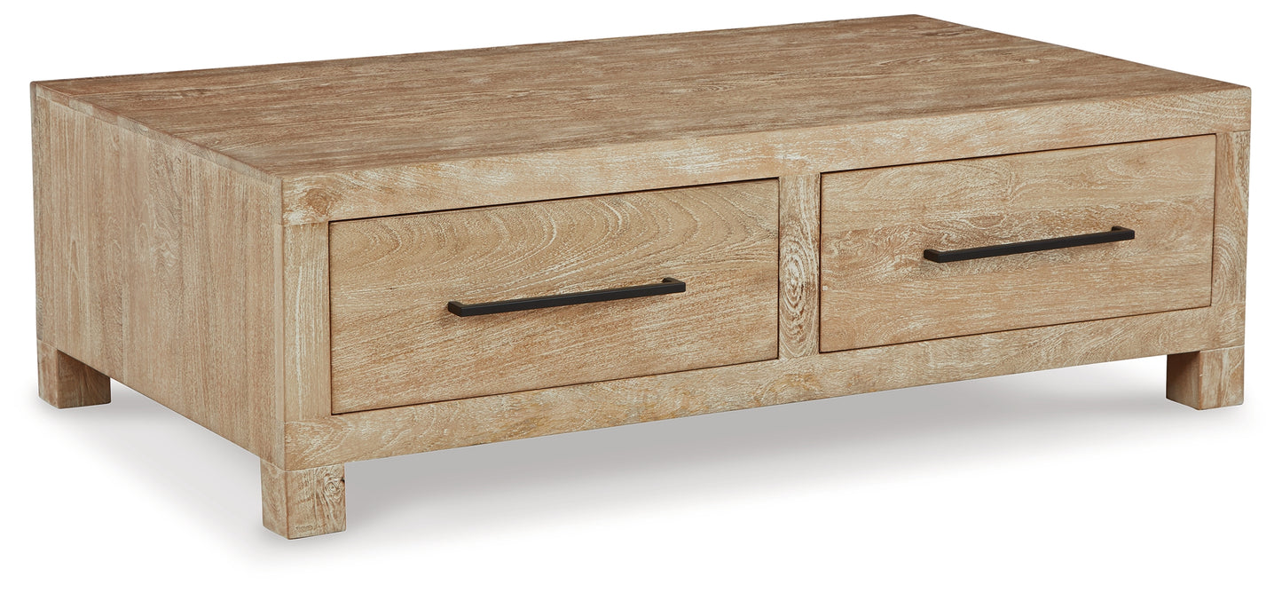 Belenburg Coffee Table and 2 End Tables