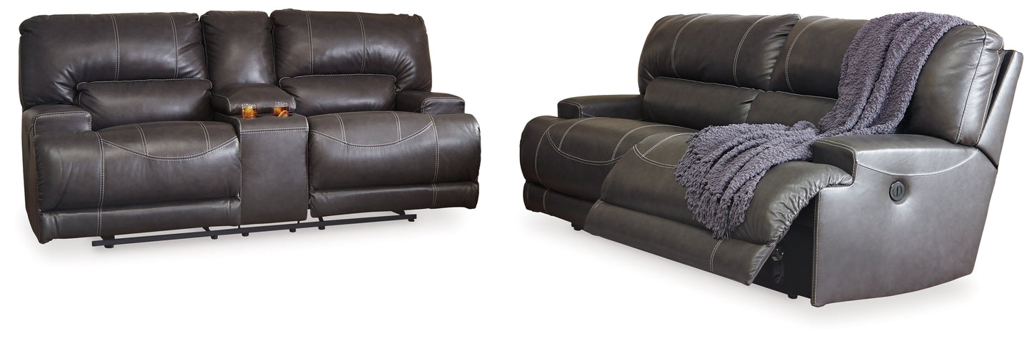 McCaskill Power Reclining Sofa and Loveseat