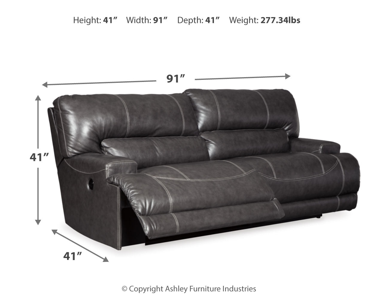 McCaskill Power Reclining Sofa and Loveseat