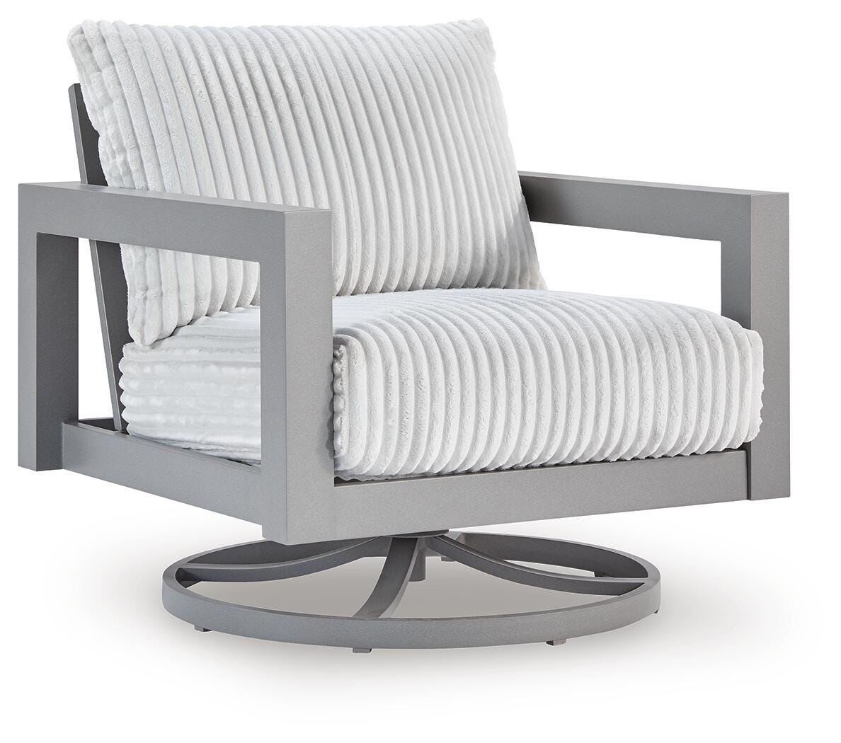 Hurley Park - Swivel Chair With Cushion - Gray