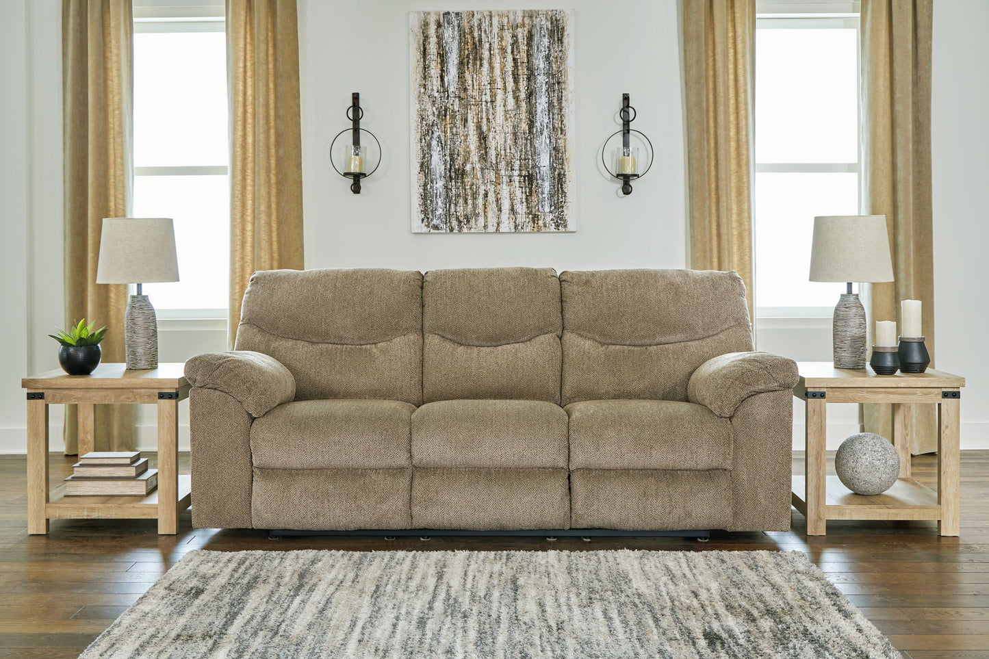 Alphons - Reclining Sofa - Fabric - Briar
