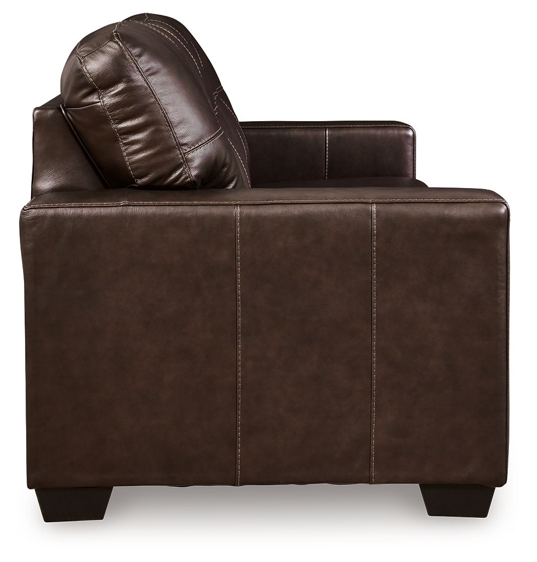 Santorine - Queen Sofa Sleeper - Leather Match - Dark Brown