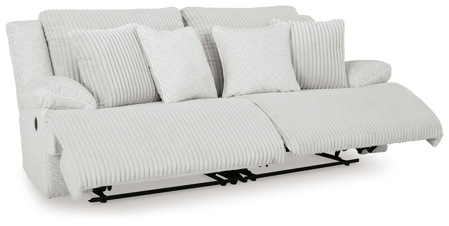 Top Tier - 2-Piece Sectional Loveseat With RAF And LAF Recliner - Alloy
