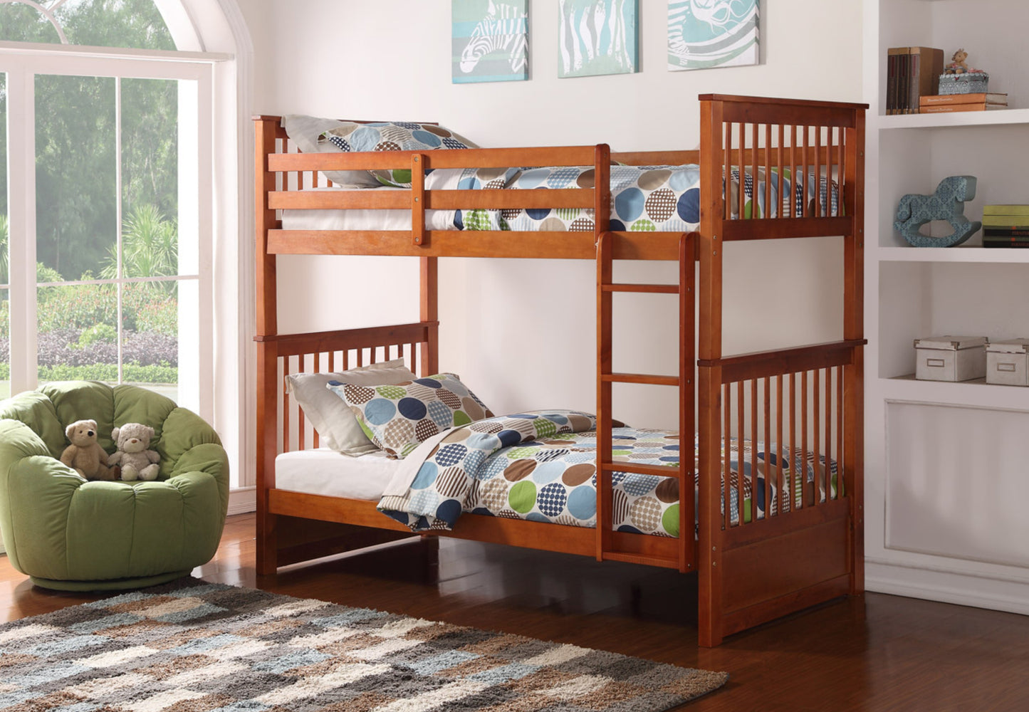 IF-121 H Single Over single Bunk bed - mrfurnitureandmattress