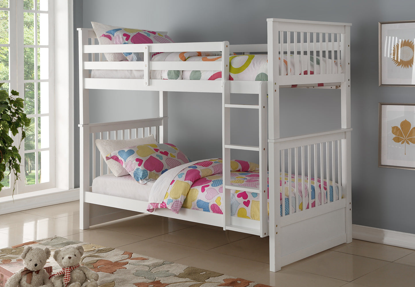 IF-121 W Single Over single Bunk bed - mrfurnitureandmattress