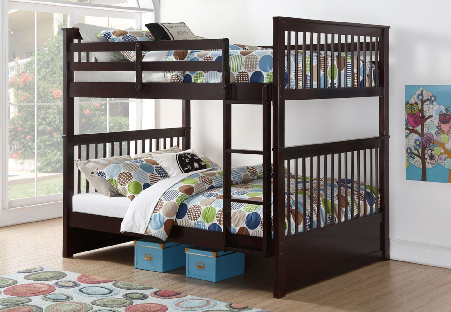 IF-123 E Double Over Double Bunk bed - mrfurnitureandmattress