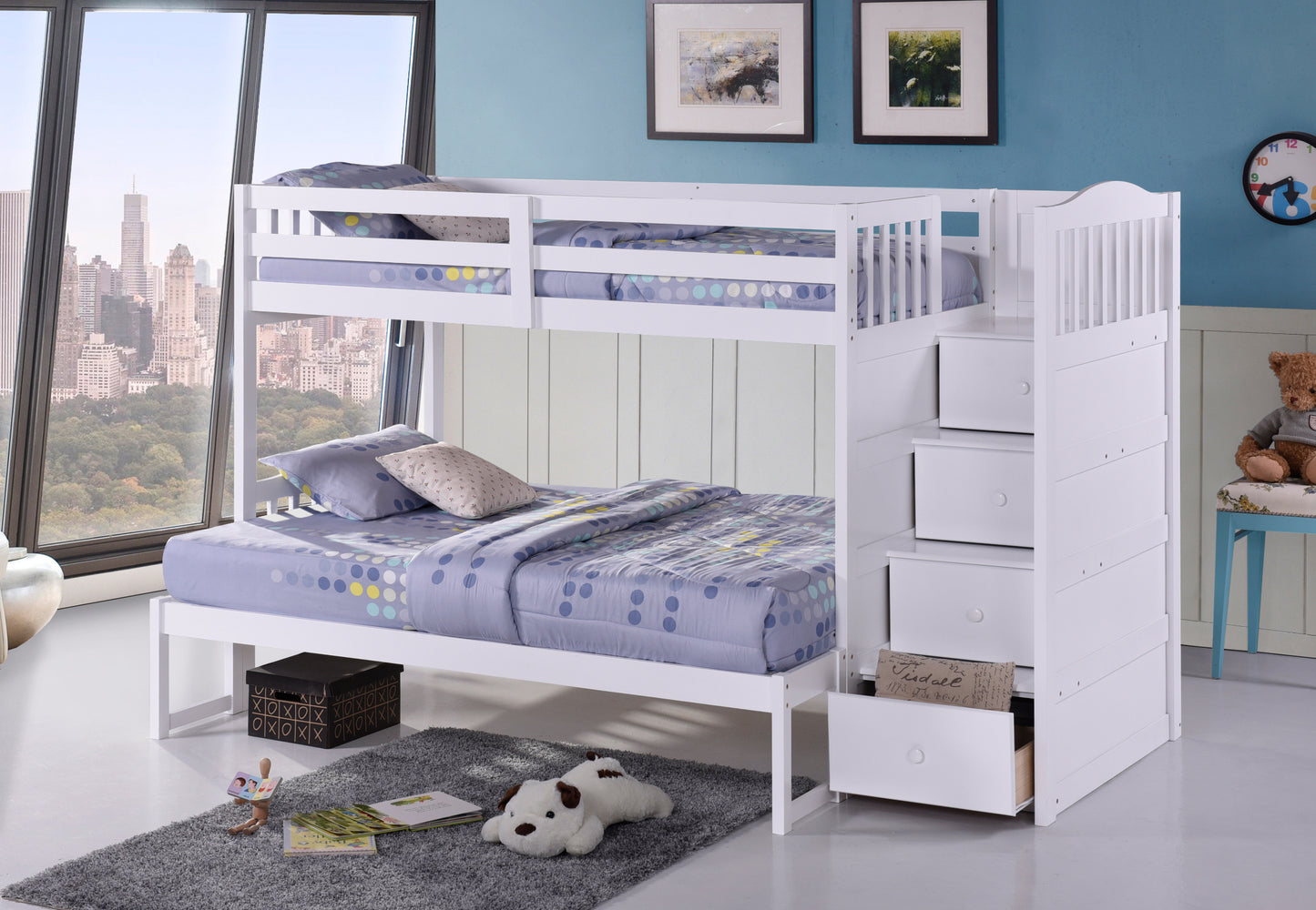B-5900 Staircase Bunk Bed - mrfurnitureandmattress