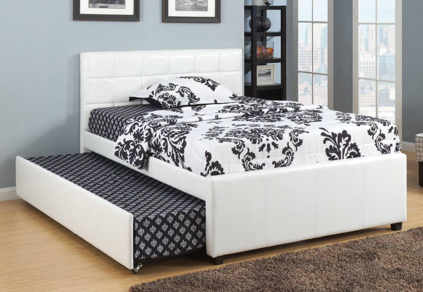 IF-124 platform bed with tufting details - mrfurnitureandmattress