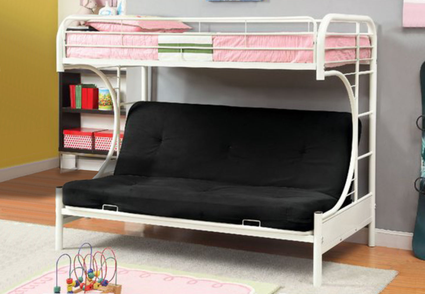 IF-230W Single Over Futon Bunk bed - mrfurnitureandmattress