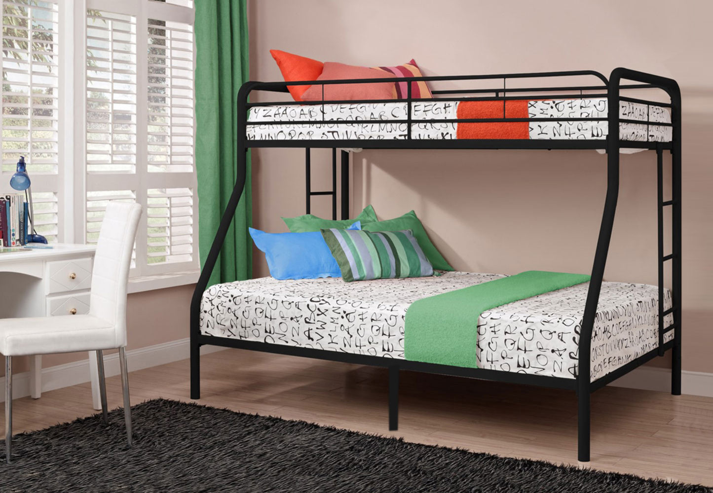 IF-501BK Single Over Double Bunk bed - mrfurnitureandmattress