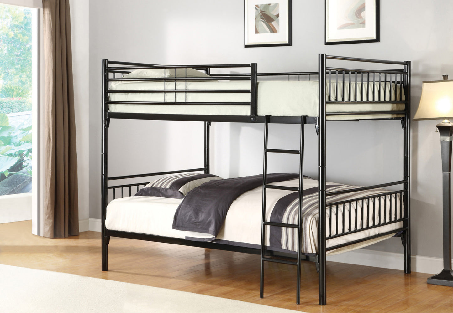 B-510-BK Single Over single Bunk bed - mrfurnitureandmattress