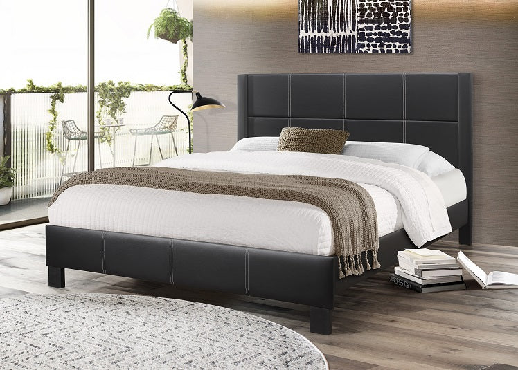 IF-5350 Platform bed with contrast stitching - mrfurnitureandmattress