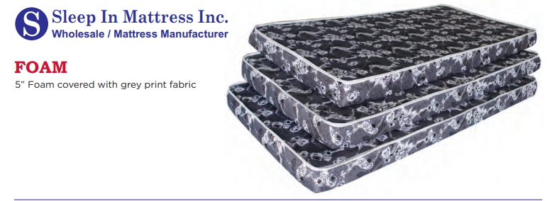 5" Thick Foam Mattress - mrfurnitureandmattress