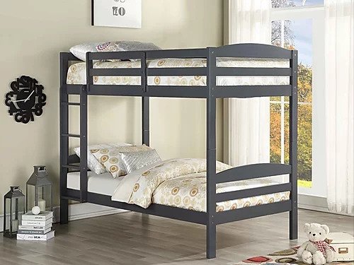 B124-G Single Over single Bunk bed - mrfurnitureandmattress