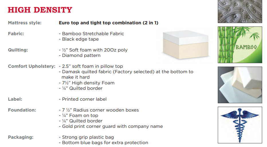 High Density (Pillow Top +Tight Top) - mrfurnitureandmattress