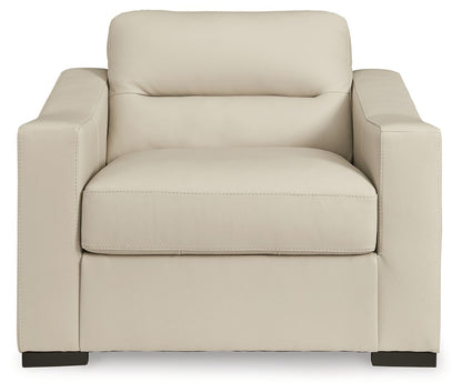 Treasure Trove - Chair And A Half - Leather Match - Almond