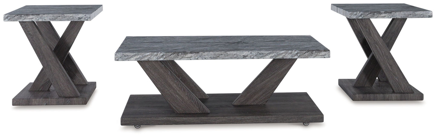 Bensonale - Occasional Table Set (Set of 3) - Brown / Gray