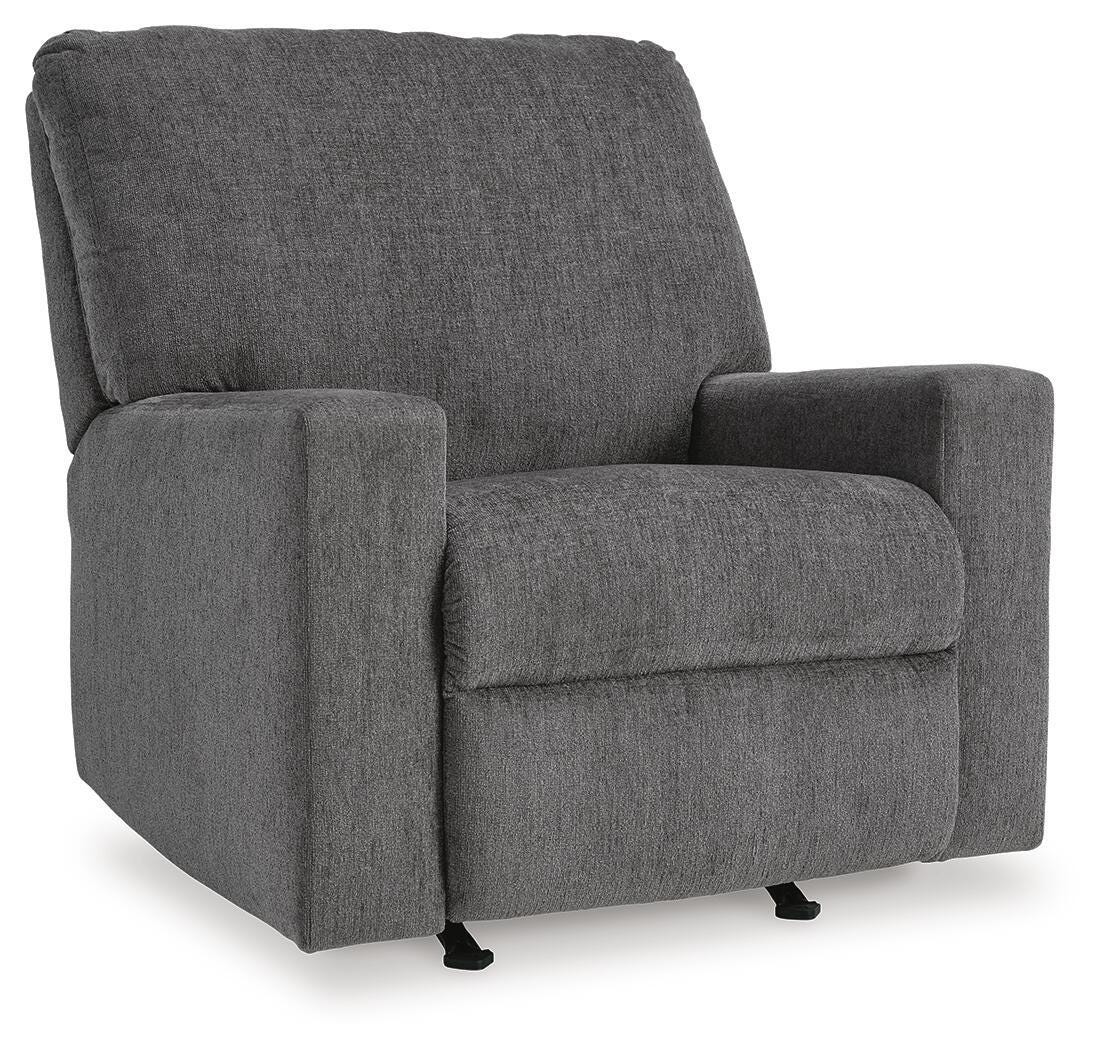 Rannis - Rocker Recliner - Pewter - Fabric