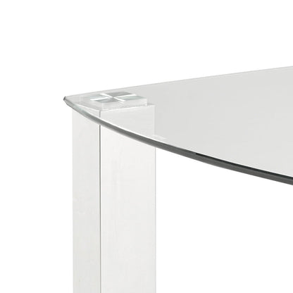 James Dining Table: Brushed Steel Legs