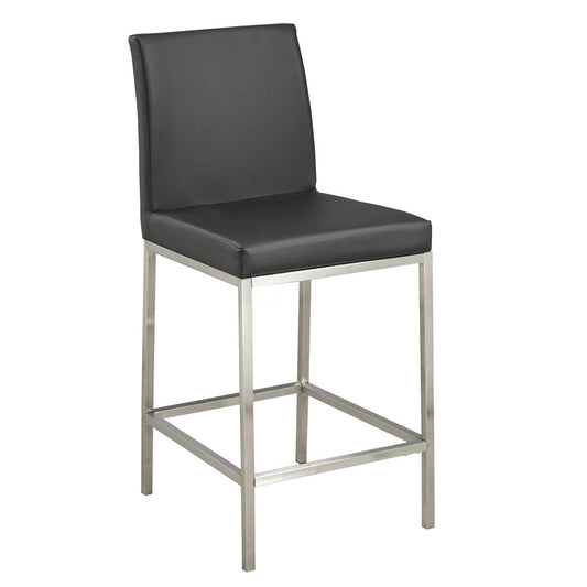 Havana Black Leatherette Counter Chair