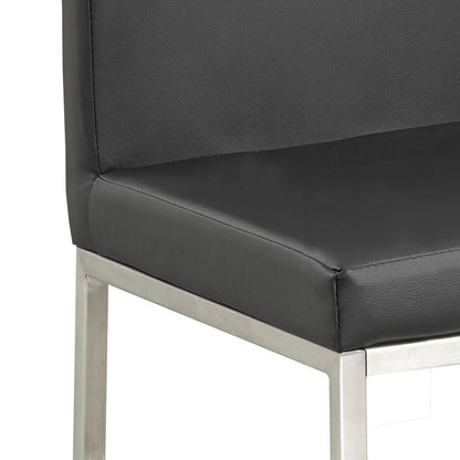 Havana Black Leatherette Counter Chair