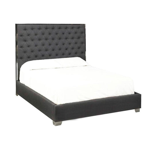 Kroma Grey Fabric Queen Bed