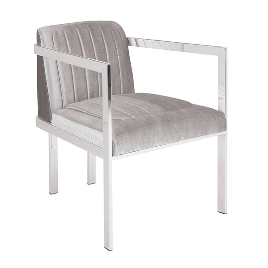 Sullivan Grey Velvet Chair