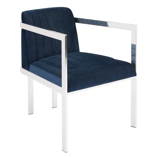 Sullivan Ink Blue Velvet Chair