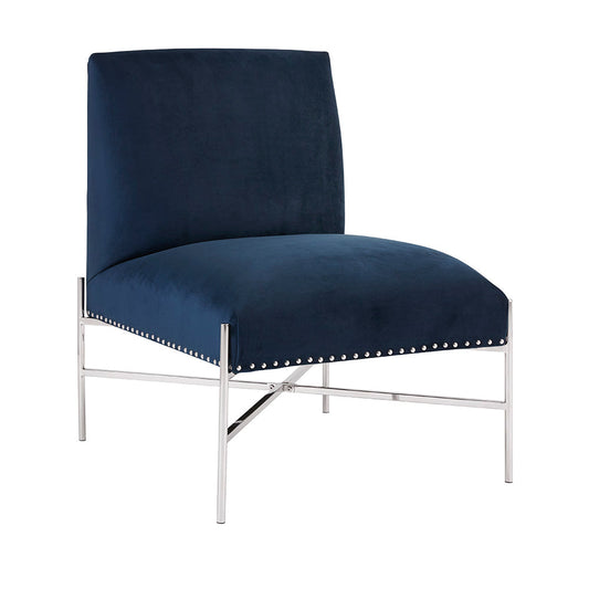 Barrymore Blue Velvet Chair