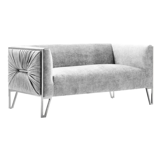 Truro Sofa: NP Grey Velvet color