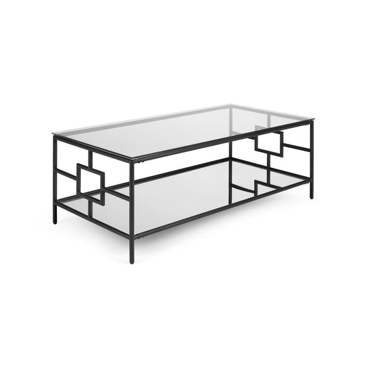 Zenna Coffee Table: Black Metal