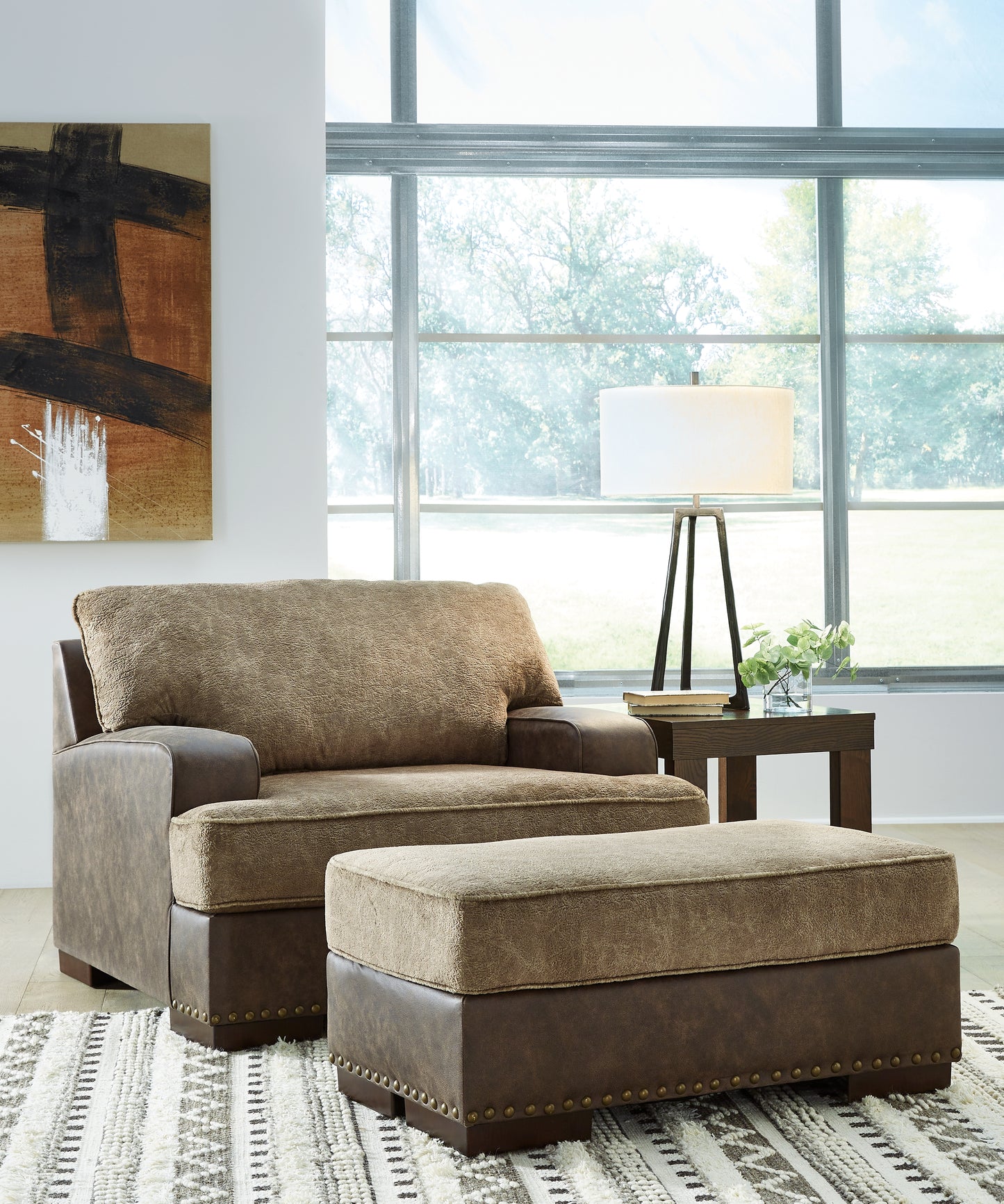 Alesbury Sofa, Loveseat, Oversized Chair and Ottoman