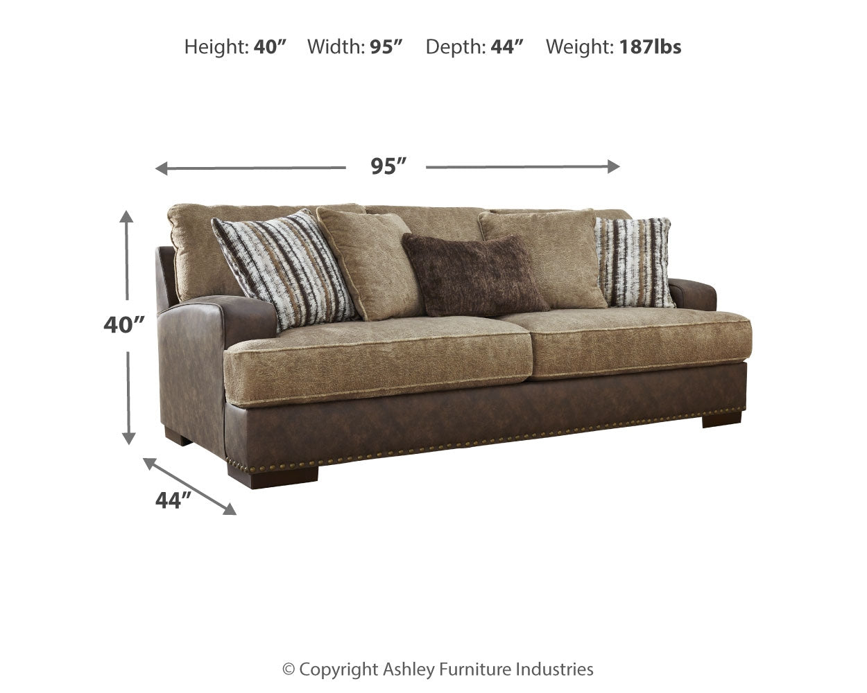 Alesbury Sofa, Loveseat, Oversized Chair and Ottoman