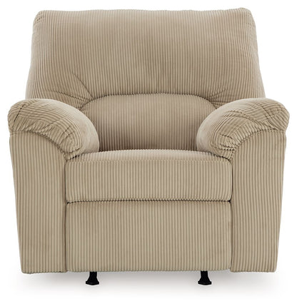 SimpleJoy - Rocker Recliner - Fabric - Sand