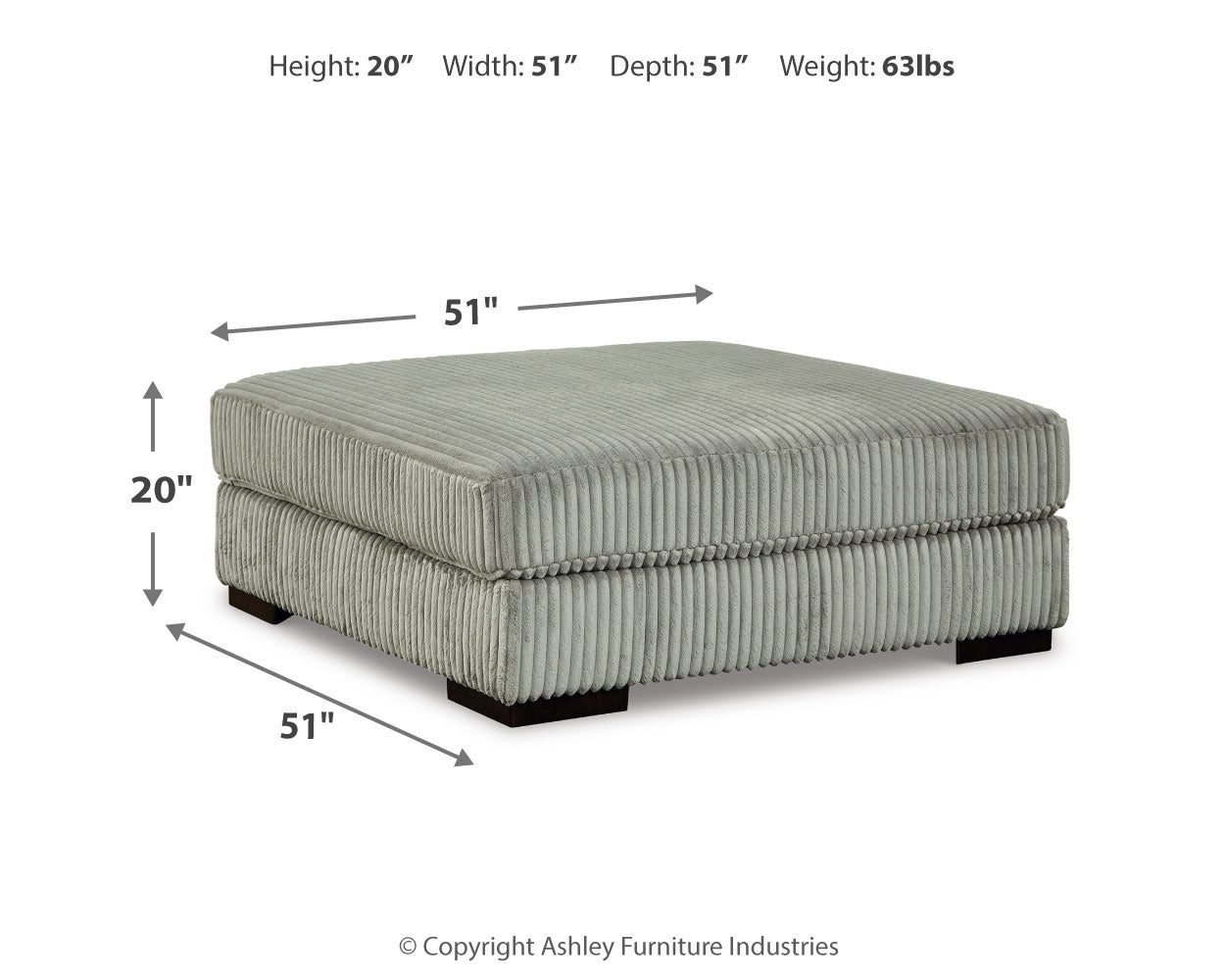 Lindyn 5-Piece Sectional and Ottoman