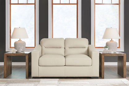 Treasure Trove - Loveseat - Leather Match - Almond
