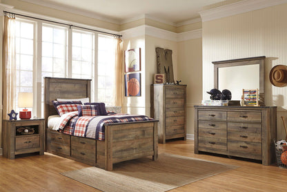 Trinell - Panel Bed