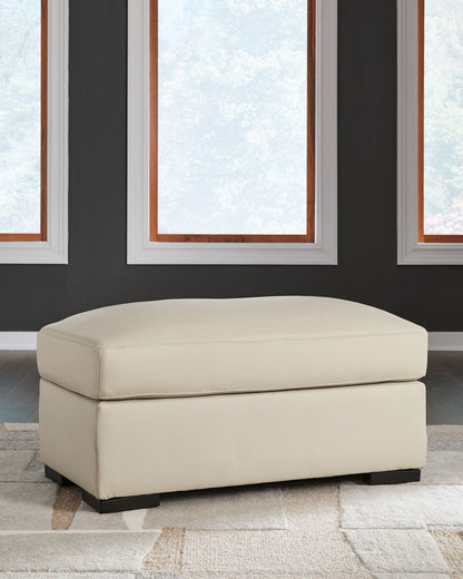 Treasure Trove - Ottoman - Leather Match - Almond