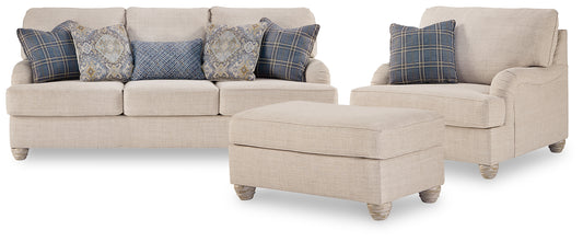 Traemore Sofa, Oversized Chair and Ottoman