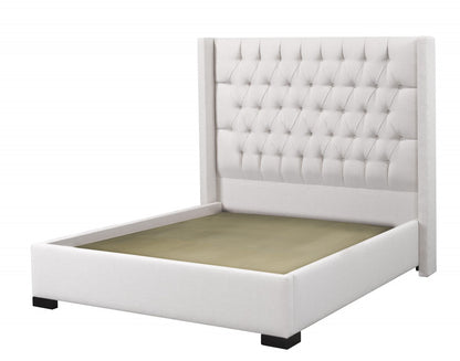 Bella Full Platform Bed - Beige