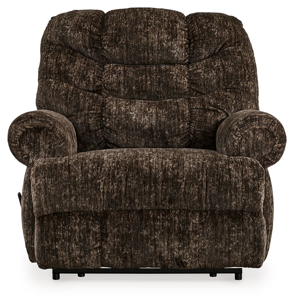 Movie Man - Zero Wall Recliner - Fabric - Chocolate