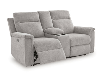 Barnsana Power Reclining Loveseat with Console