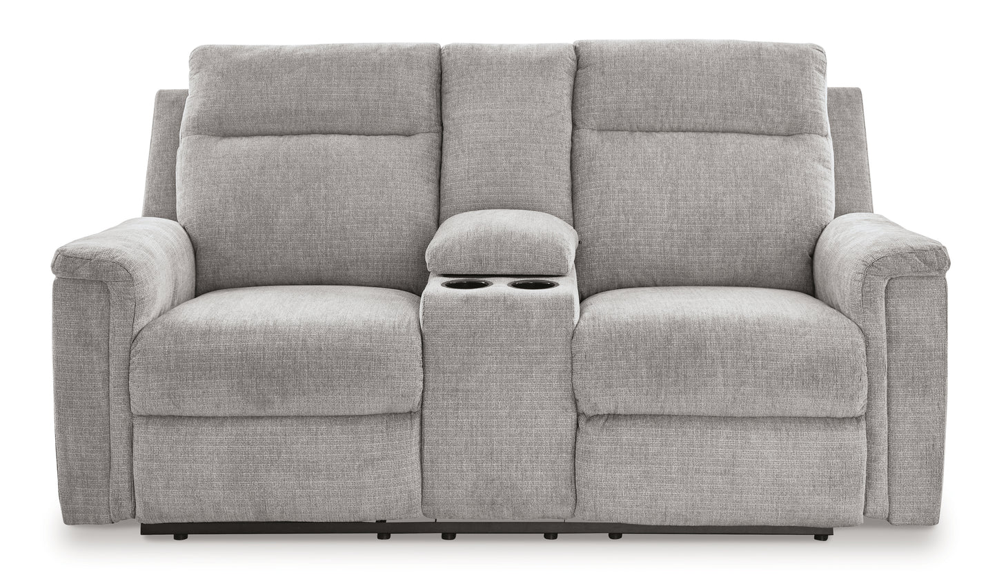 Barnsana Power Reclining Loveseat with Console