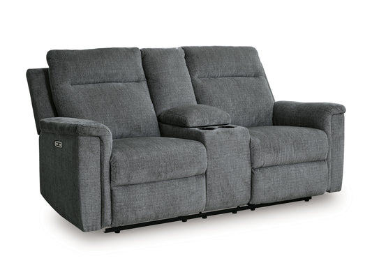 Barnsana Power Reclining Loveseat with Console