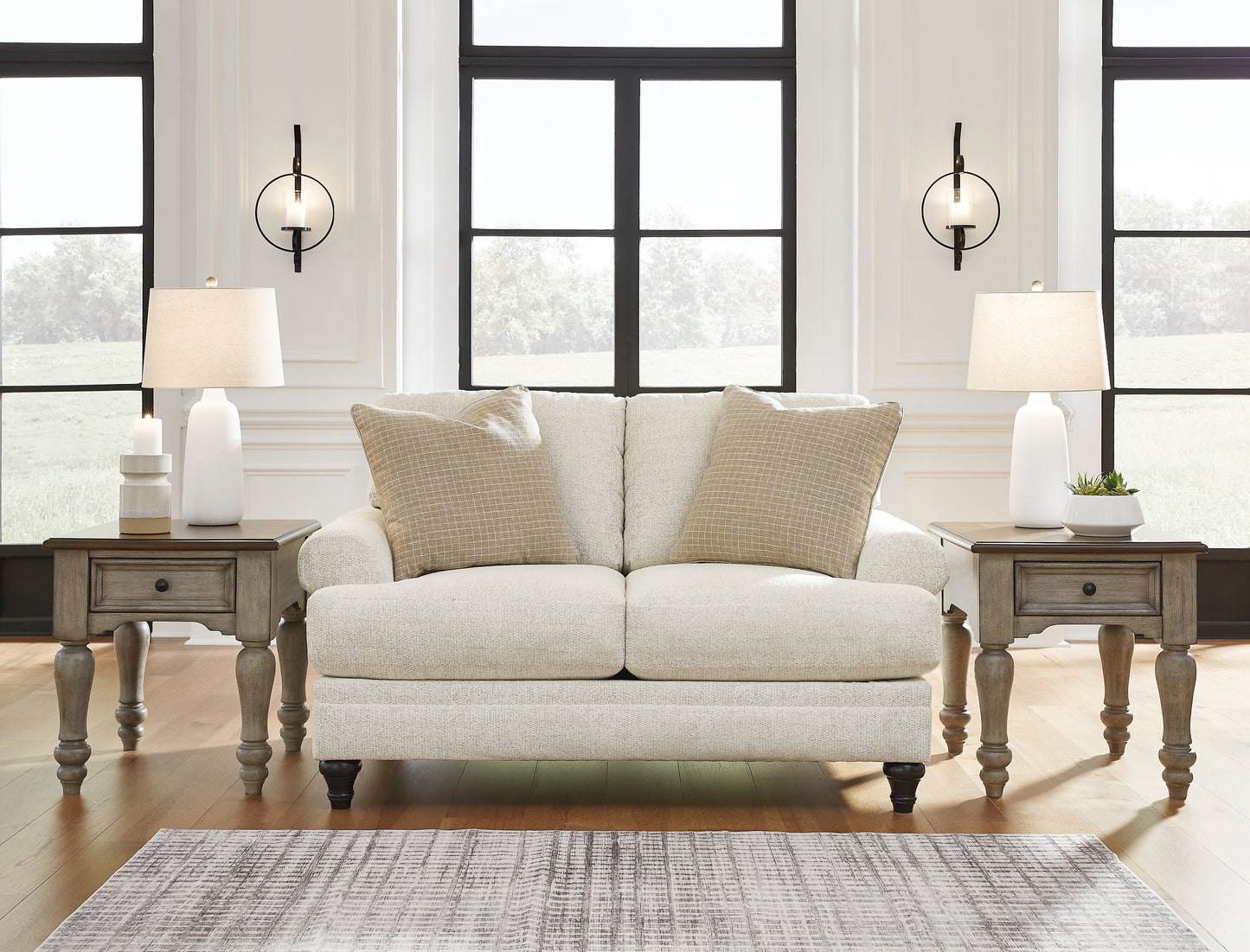 Valerani Sofa, Loveseat, Chair and Ottoman